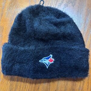 MLB Toronto Blue Jays Black Fuzzy Cuffed Beanie